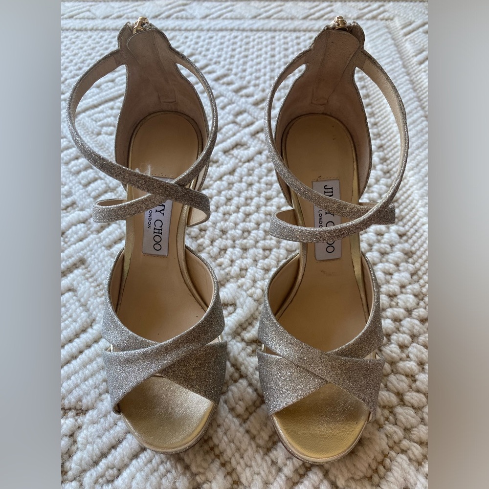 New, Authentic: Jimmy Choo Sparkly Heels